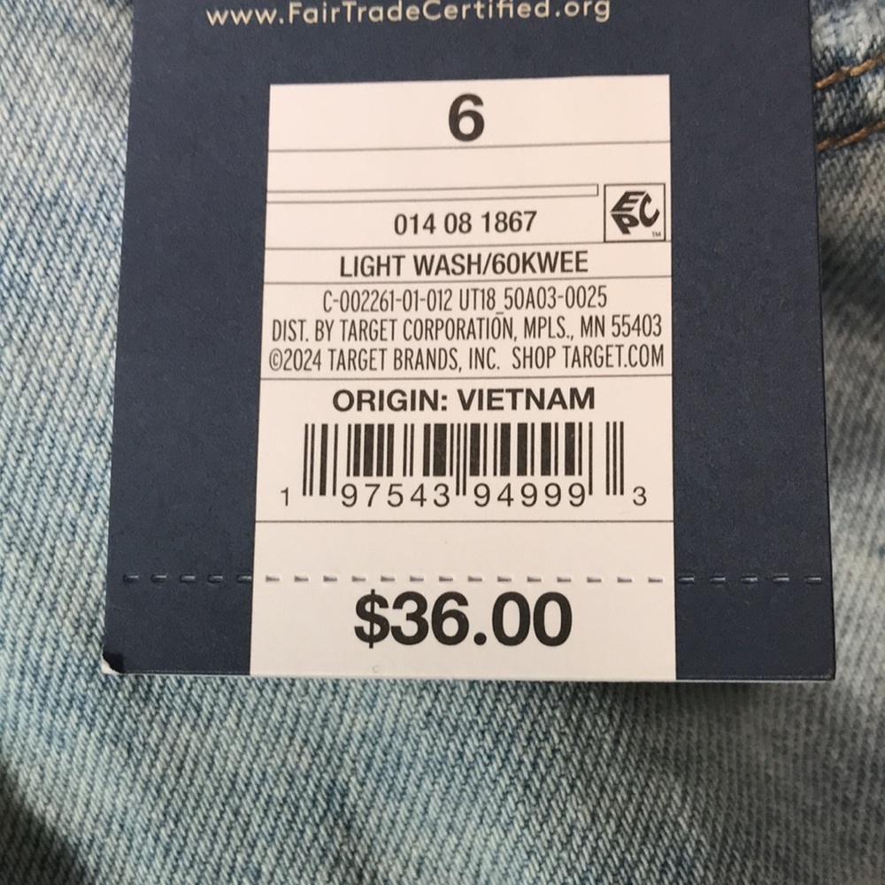 🆕Universal Thread High Rise Light Blue Denim Maxi Skirt Front Slit Var Sizes NWT - Picture 9 of 9